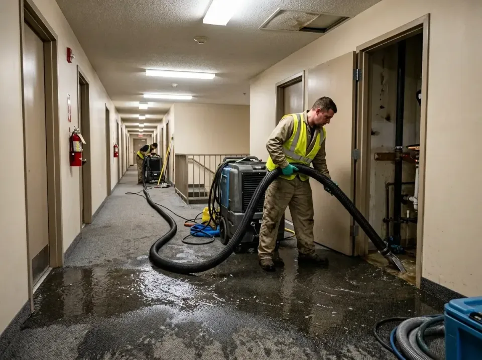 multi-unit-apartment-hallway-f-005 — frequently asked questions, Emergency Burst Pipe Water Extraction & Removal in Birdsbor…